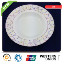 Plat rond en vaisselle de cuisine pour pâtisseries